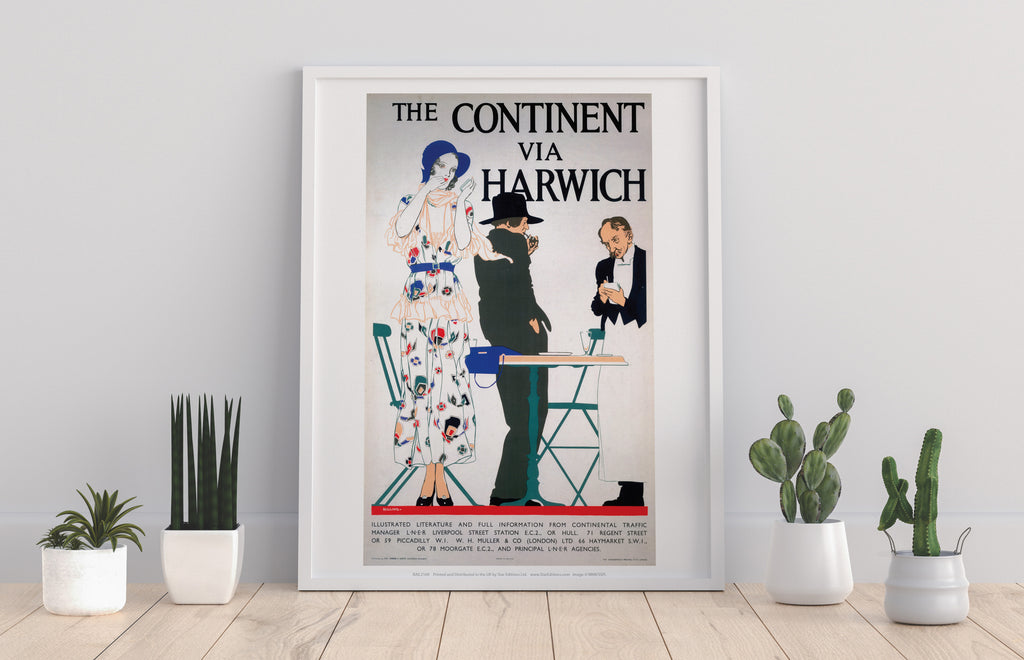 The Continent Via Harwich - 11X14inch Premium Art Print