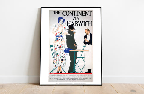 The Continent Via Harwich - 11X14inch Premium Art Print