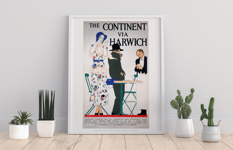 The Continent Via Harwich - 11X14inch Premium Art Print