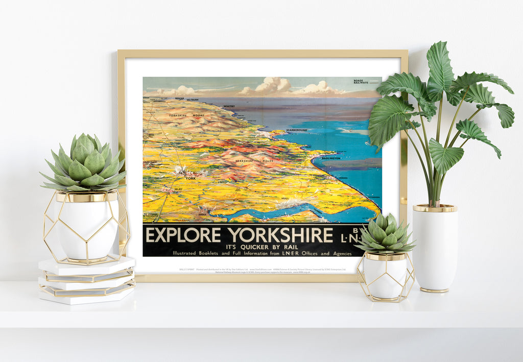 Explore Yorkshire By Lner - 11X14inch Premium Art Print