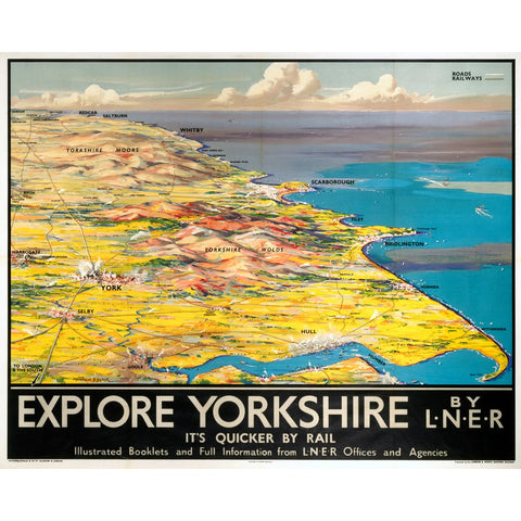 Explore Yorkshire by LNER 24" x 32" Matte Mounted Print