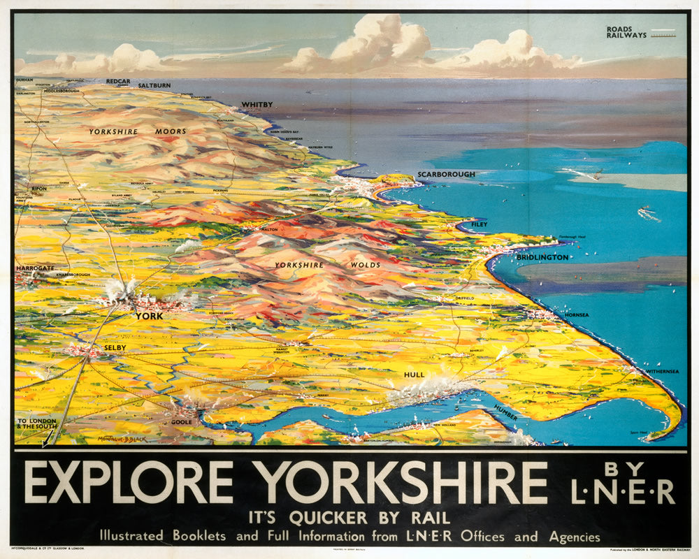 Explore Yorkshire by LNER 24" x 32" Matte Mounted Print