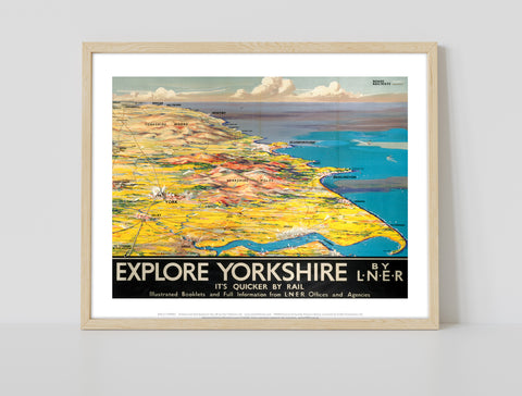 Explore Yorkshire By Lner - 11X14inch Premium Art Print