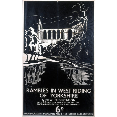 Rambles in West Riding Yorkshire 24" x 32" Matte Mounted Print