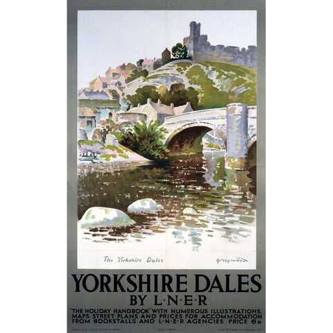 Yorkshire Dales by LNER 24" x 32" Matte Mounted Print