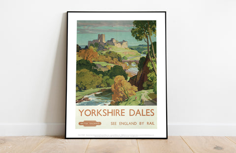 Yorkshire Dales See England By Rail - Premium Art Print