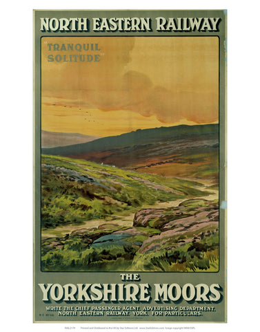 The Yorkshire Moors 24" x 32" Matte Mounted Print