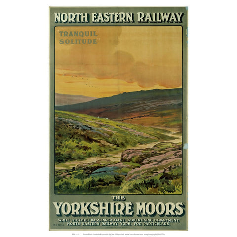 The Yorkshire Moors 24" x 32" Matte Mounted Print