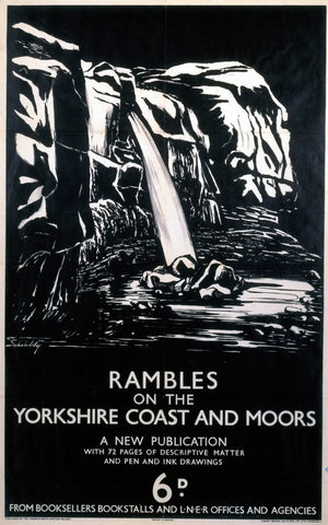 Rambles on the Yorkshire Coast and Moors 24" x 32" Matte Mounted Print