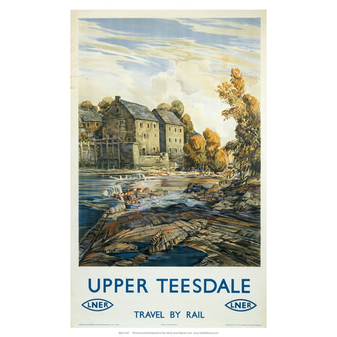 Upper Teesdale LNER 24" x 32" Matte Mounted Print