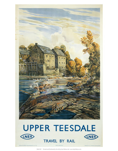 Upper Teesdale LNER 24" x 32" Matte Mounted Print