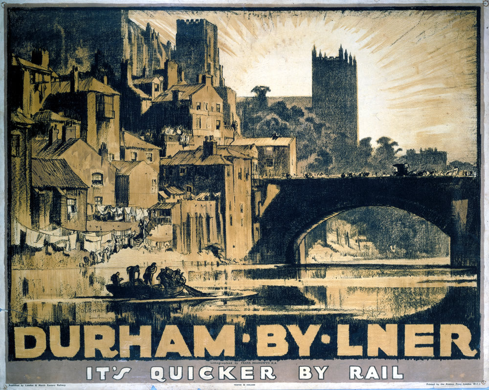 Durham by LNER 24" x 32" Matte Mounted Print