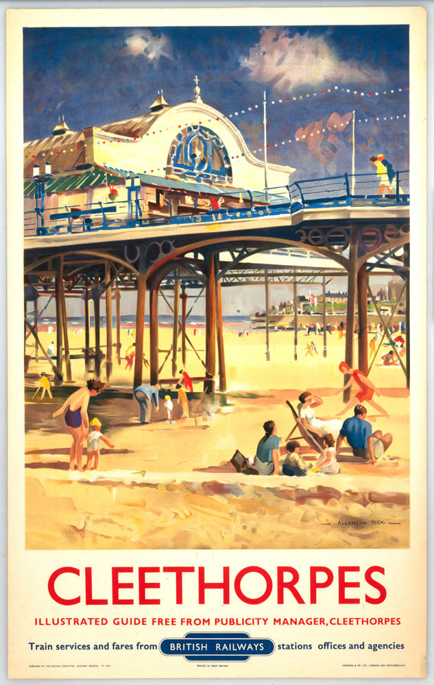 Cleethorpes It's Quicker By Rail - Pier 24" x 32" Matte Mounted Print