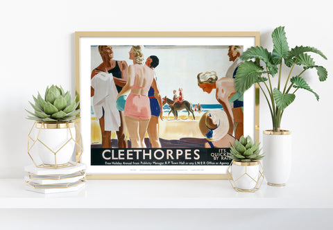 Cleethorpes It's Quicker By Rail - 11X14inch Premium Art Print