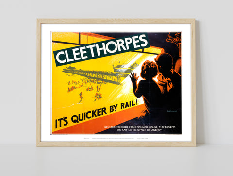 Cleethorpes - View From Train - 11X14inch Premium Art Print