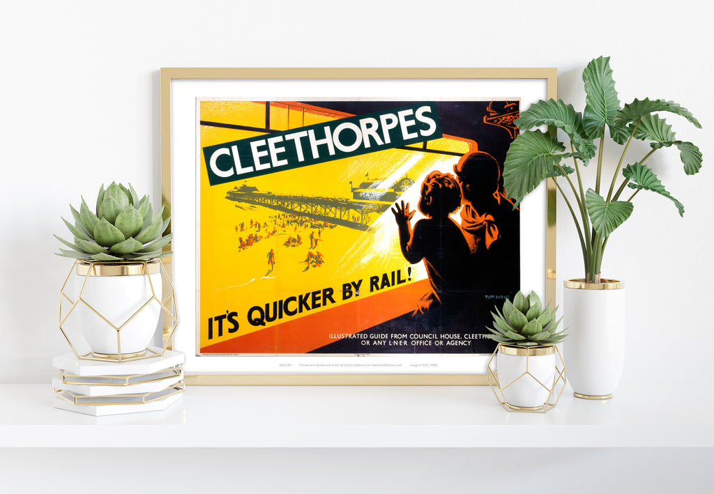 Cleethorpes - View From Train - 11X14inch Premium Art Print