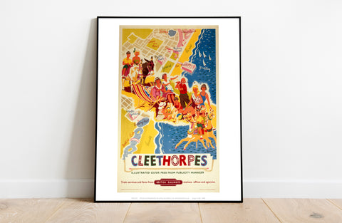 Cleethorpes Illustrated - It's Quicker By Rail - Art Print