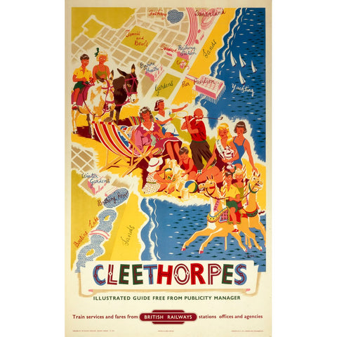 Cleethorpes It's Quicker By Rail 24" x 32" Matte Mounted Print