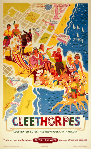 Cleethorpes It's Quicker By Rail 24" x 32" Matte Mounted Print