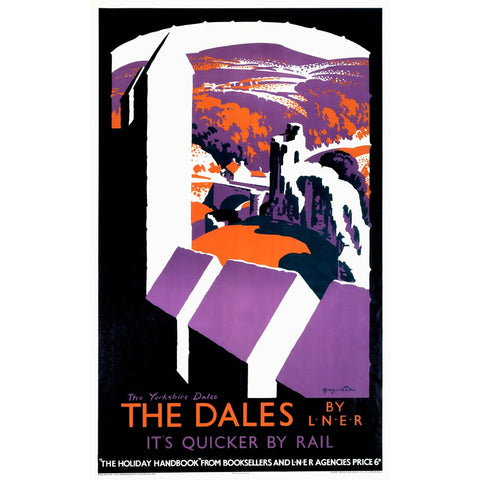 The Dales by LNER 24" x 32" Matte Mounted Print