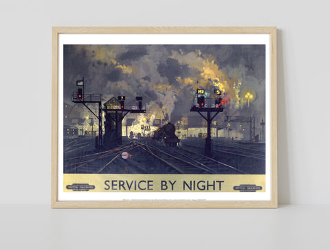 Service By Night Engine - 11X14inch Premium Art Print