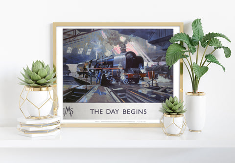 The Day Begins Lms Engine - 11X14inch Premium Art Print