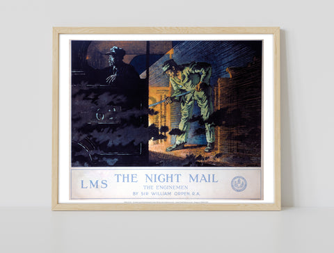 The Night Mail - The Enginemen Lms - Premium Art Print