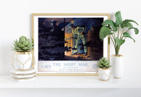The Night Mail - The Enginemen Lms - Premium Art Print