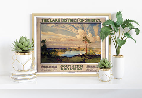 The Lake District Of Surrey - 11X14inch Premium Art Print