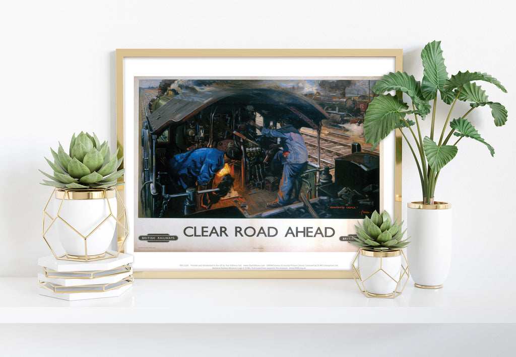 Clear Road Ahead British Railways - 11X14inch Premium Art Print