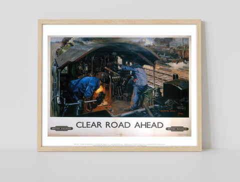 Clear Road Ahead British Railways - 11X14inch Premium Art Print