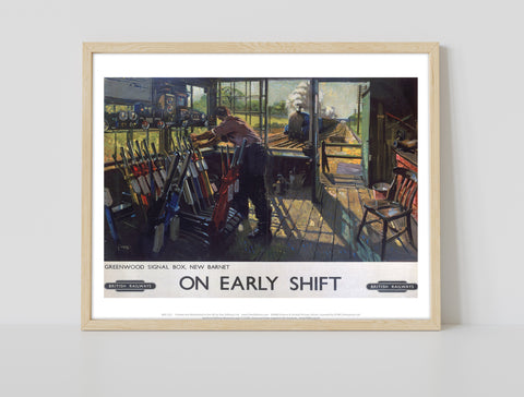On Early Shift - Greenwood Signal Box, New Barnet Art Print