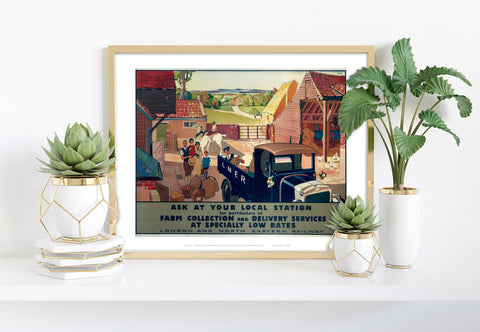 Lner Farm Collection And Delivery Service - Art Print