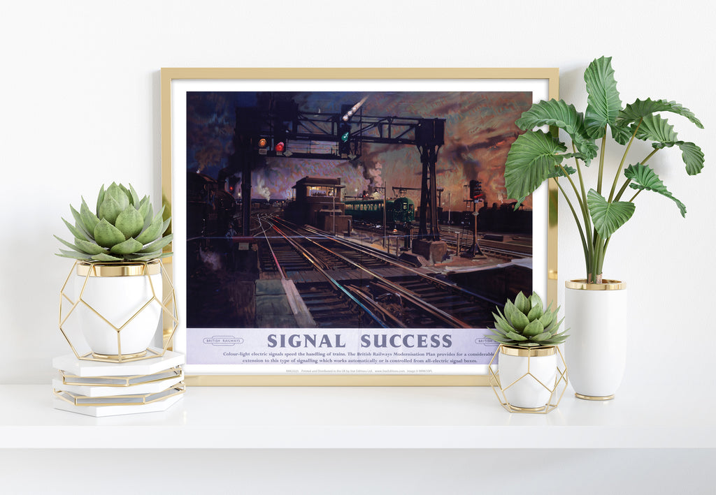 Signal Success - British Railways - 11X14inch Premium Art Print
