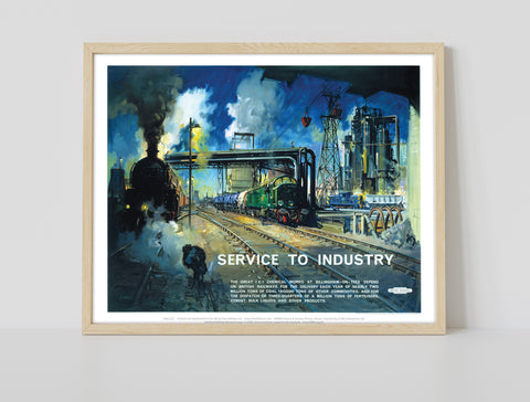 Service To Industry - Billingham-On-Tees - 11X14inch Premium Art Print