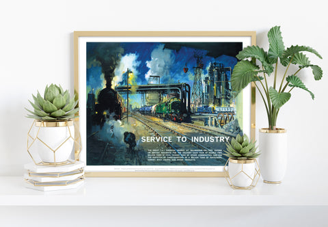 Service To Industry - Billingham-On-Tees - 11X14inch Premium Art Print