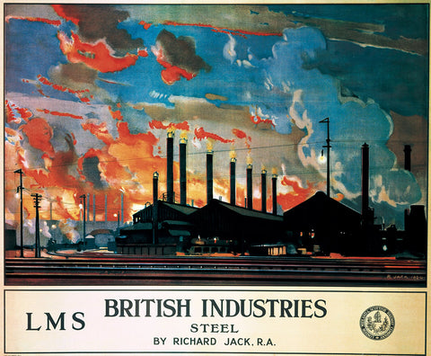 British Industries Steel LMS 24" x 32" Matte Mounted Print