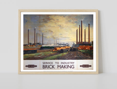Service To Industry - Brick Making - Premium Art Print