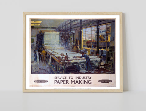 Service To Industry - Paper Making - Premium Art Print