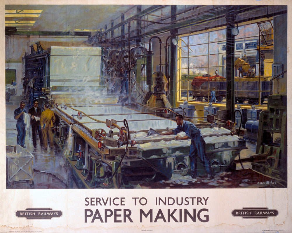 Service to Industry PAPER MAKING 24" x 32" Matte Mounted Print