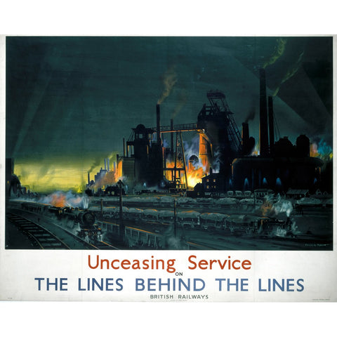 Unceasing Service the Lines behind the lines 24" x 32" Matte Mounted Print