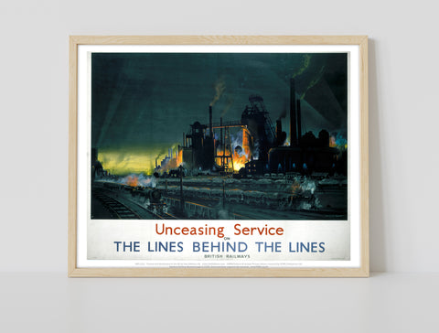Unceasing Service On The Lines Behind The Lines Art Print