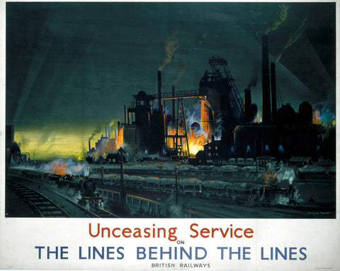 Unceasing Service the Lines behind the lines 24" x 32" Matte Mounted Print