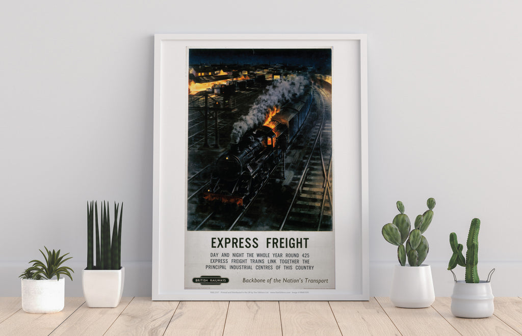 Express Freight - British Railways - Premium Art Print