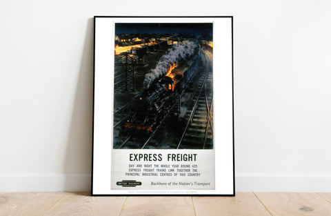 Express Freight - British Railways - Premium Art Print