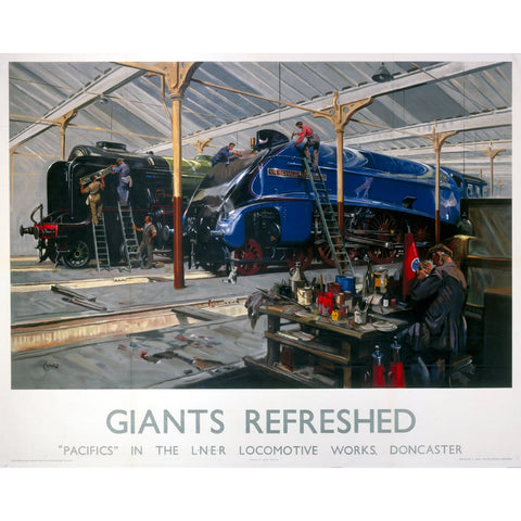 Giants Refreshed LNER Doncaster 24" x 32" Matte Mounted Print