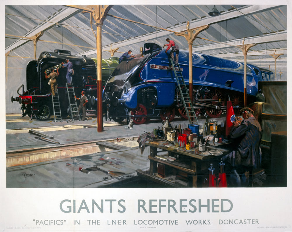 Giants Refreshed LNER Doncaster 24" x 32" Matte Mounted Print