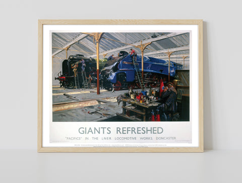 Giants Refreshed - Locomotive Works, Doncaster - Art Print