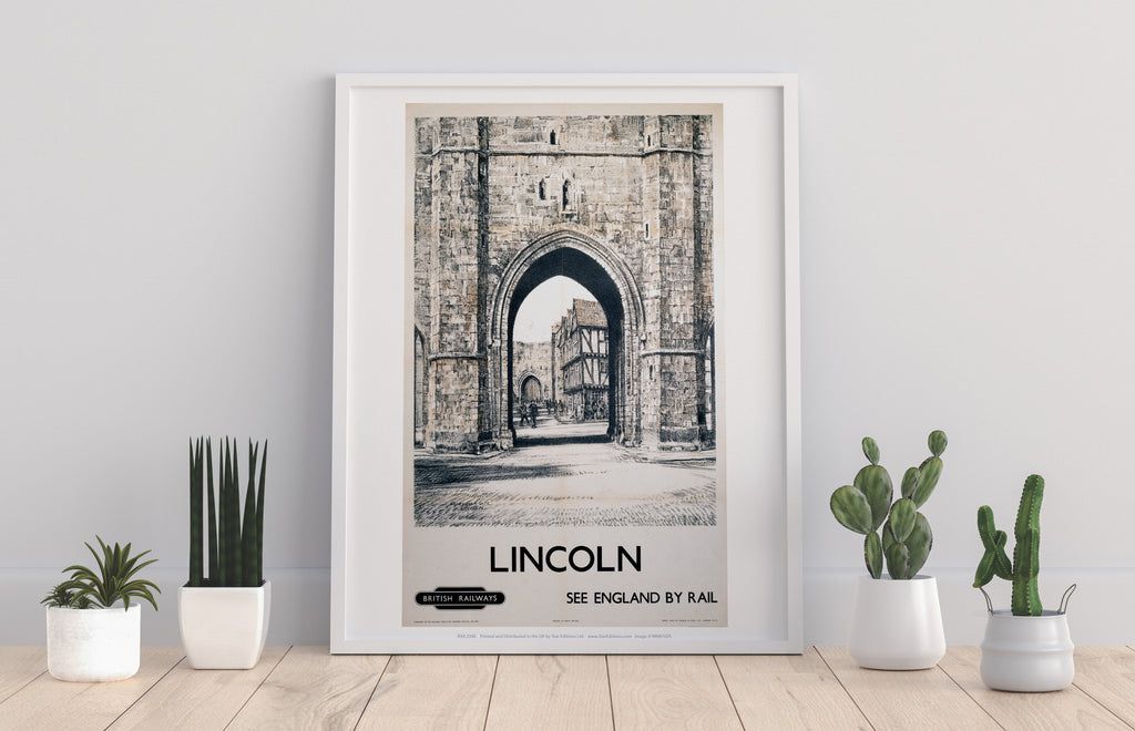 Lincoln See England By Rail - 11X14inch Premium Art Print