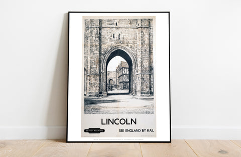 Lincoln See England By Rail - 11X14inch Premium Art Print